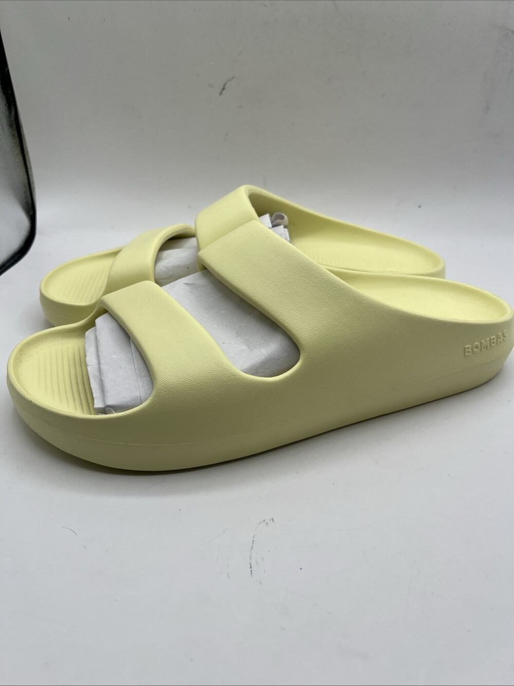 Bombas Women Friday Flip Sandal Slide Comfort Lightweight Sz 10 A Light Yellow